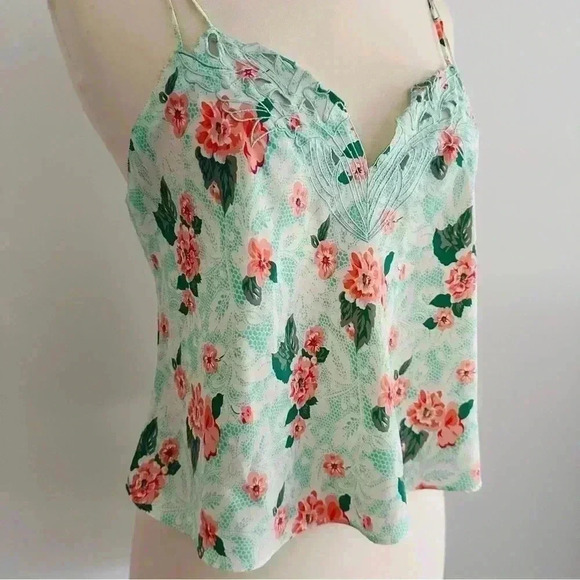Vintage Victoria Secret Floral Tank Top S - Picture 2 of 10